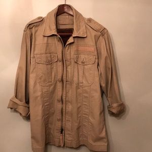 🔥Vintage Parts Button Down w/ Zipper🔥